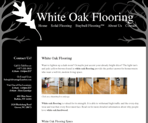 white-oak-flooring.com: White Oak Flooring
White oak flooring is a durable, pleasing hardwood flooring option.  We offer the best prices on white oak wood flooring.  See pictures of white oak hardwood flooring.
