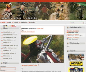 ec-classic.com: ec-classic.com
enduro, cross, veterán, classic, motocykl, vintage, clásico, classique, klassiker, trial, motociclo, Motorrad, Moto, Motos, joomla, klassischen,Scramble, weteran, motocross twinshock, history, Geschichte, histoire, Storia, d epoca, historia, crosscoutry, six days, isde, worldchampionschip, VMX, motocross clásico