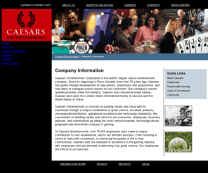 parkplaceentertainment.biz: Caesars Entertainment, Inc. - Company Information
