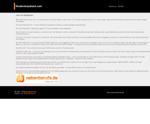 studentenjobs24.com: Das moderne und innovative Jobportal
Nebenberufe.de - Der moderne und innovative Jobservice