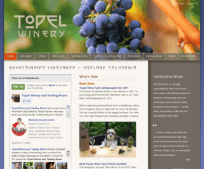 topelwinery.com: Topel Winery Cabernet Sauvignon, Syrah, Pinot Noir & Meritage
Premium, Handcrafted Cabernet Sauvignon, 
Syrah, Pinot Noir & Meritage