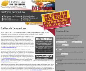 californiacarlemonlaw.info: Attorney Legal Victories | California Lemon Law | Lemon Law For Consumers
California lemon law - free help and information from our experienced california lemon law attorneys, call 888-KO-LEMON.