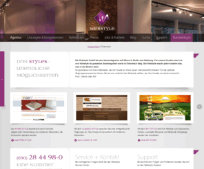 webstyle.com: Webstyle GmbH: Webdesign & Imagefilme | Internetagentur Berlin, Salzburg
Webstyle bietet professionelles Webdesign & individuelle Unternehmensvideos für Kunden in Deutschland und Österreich.