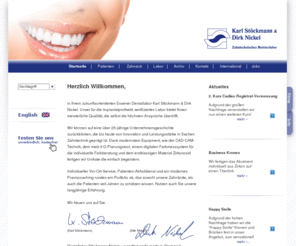 informationszentrum-zahnaerzte.com: Zahntechnik Essen - Dentallabor Essen - Karl Stöckmann & Dirk Nickel
Zahntechnik Essen – Dentallabor Stöckmann-Nickel – a perfect smile made in Germany. Wir bieten meisterliche Qualität für höchste Ansprüche