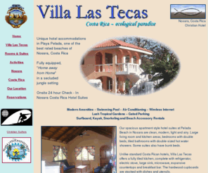 lastecas.net: Villa Las Tecas Hotel : Apartment Suites in Nosara, Costa Rica
More than a hotel! Enjoy our fully equipped, spacious apartment suites at the Beaches of Nosara Costa Rica