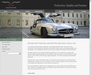 mechatronik-trade.com: Mechatronik Trade buys and sells Mercedes Benz Classic Cars
Mechatronik Trade buys and sells proofed Mercedes Benz Classic Cars and original Spare parts.