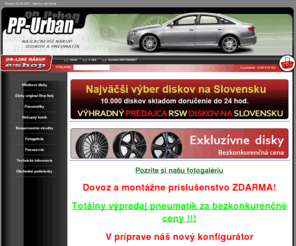 najlacnejsiedisky.com: Najlacnejšie disky, najlacnejšie hlinikove disky
Najlacnejšie hliníkové RSW disky na auto, Výhradný predajca RSW diskov na Slovensku, alu disky, elektróny na auto. Hlinikove disky, elektrony. Najväčší výber RSW diskov na Slovensku, doprava zdarma po celum území SR