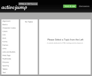 activejump.com: HTML & CSS Tutorial | Active Jump
