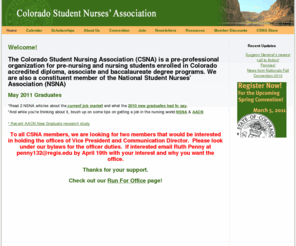 coloradostudentnurses.org: Colorado Student Nurses’ Association
