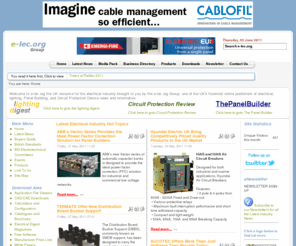 e-lec.org: e-lec.org: Electrical Industry Installation News and Information Portal
Electrical Installation Industry product and manufacturers news, information resources for electrical industry professionals, products, business search and FREE b2b directory.