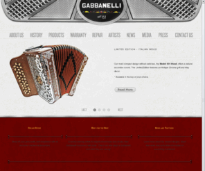gabbanellionline.com: Original Gabbanelli Accordions by the Gabbanelli Family, Houston, TX
Gabbanelli Accordions of Houston, TX has been providing the world with their exclusive accordions for over 40 years.