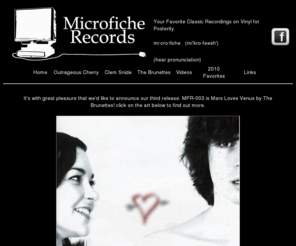 microficherecords.com: Microfiche Records - Your Favorite Recordings on Vinyl for Posterity
Microfiche Records keeping a log of great music that never came out on vinyl and correcting the problem.