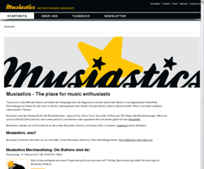 musiast.com: Startseite - Musiastics
Musiastics - The place for music enthusiasts