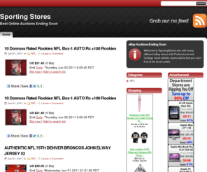 sportingstores.net: Sporting Stores
Popular Online Auctions That are About to Expire