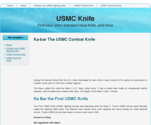 usmcknife.com: USMC Knife
Looking for a USMC knife? We have every thing from the official USMC Kabar knife, USMC pocket knife, and USMC commemorative knives.