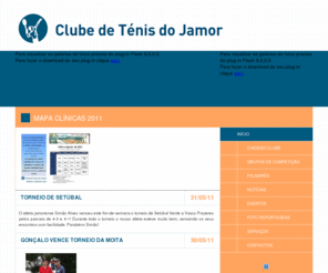 ctjamor.com: Clube de Ténis do Jamor - Home
Site do Clube de Ténis dos Jamor. Veja as nossas noticias, fotos, serviços, historia do clube, palmarés, equipa e muito mais.