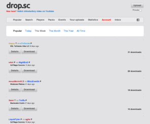 dropsc.com: drop.sc | share Starcraft 2 replays easily
drop.sc, a starcraft 2 replay site