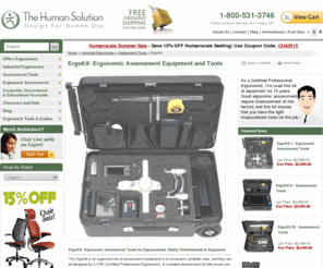 ergocase.com: ErgoKit - Ergonomic Assessment Tools and Equipment designed by a CPE
ErgoKit - Ergonomic Assessment Tools and Equipment designed by a CPE - ErgoKit: Ergonomic Assessment Tools for Ergonomists, Safety Professionals & Engineers  The ErgoKit is an organized set of assessment equipment in a convenient, portable case, and they are all designed by a CPE (Certified Professional Ergonomist). A complete assessment kit will ensure you have the proper assessment equipment available when performing workplace assessments. Have you tried to assess a job and found that you didn't have the correct assessment tool? Let us help. Professional assessments require that you have the right measurement equipment; please don't hesitate to contact us if you have any questions or special requests. See all of the different configurations below. 