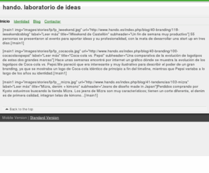 hando.es: hando. laboratorio de ideas
hando. Diseño gráfico, publicidad, editorial, web