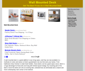 wallmounteddesk.org: Wall Mounted Desk
Looking for a Wall Mounted Desk? We'll help you find the best one for you so that you can furnish your home in style with a Wall Mounted Desk today!