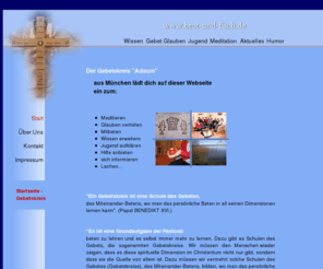 brot-und-fisch.de: Gebetskreis München - Brot und Fisch /  Jugend, Hilfe, meditieren, beten
Der Gebetskreis 