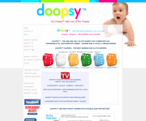 doopsy.biz: Doopsy™ One Size Cloth Diapers with PUL / Soaker Insert
Doopsy™ One Size Cloth Diapers with PUL / Soaker Insert. Doopsy™ Cloth Diapers & Inserts - The best leak protection you can get!