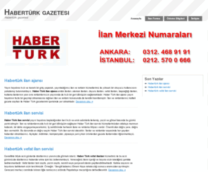 haberturkgazetesi.org: Habertürk gazetesi | 0312 468 33 32
Habertürk gazetesi, habertürk gazetesi ilan, habertürk ilan ajansı, habertürk reklam servisi, ankara habertürk ilan servisi, istanbul habertürk ilan servisi, ilan ofisi.