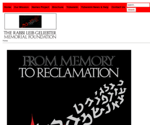 rlgfoundation.net: The Rabbi Leib Geliebter Foundation - Home
Rabbi Leib Geliebter Memorial Foundation