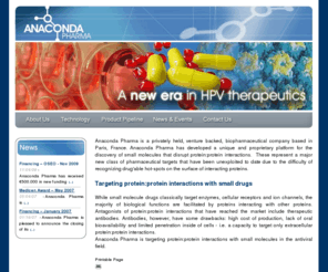 anacondapharma.info: Anaconda Pharma - Home
Anaconda Pharma is targeting condyloma, an HPV related-indication which represents the major HPV economic opportunity in industrialized countries