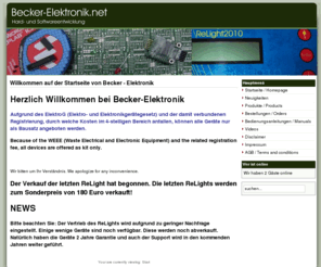 becker-elektronik.net: Willkommen auf der Startseite von Becker - Elektronik
Elektronikentwicklung