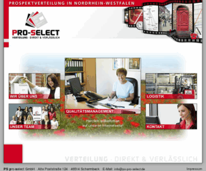 pro-select.net: PRO-SELECT - Verteilung direkt & verlässlich
Pro-Select, der professionelle Prospekt-Verteildienst für NRW