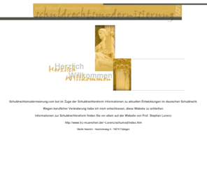 schuldrechtsmodernisierung.com: Aktuelle Entwicklungen im deutschen Schuldrecht
Free web site templates to jump start your new web site.