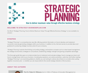 strategy-businessplan.com: strategy-businessplan.com - Home
Strategic Planning: How to Deliver Maximum Value Through Effective Business Strategy