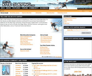 abc-of-kitesurfing.com: Kite Surfing Info, News & Community @ ABC-of-Kite Surfing
Kite Surfing Portal: Info, News and Community