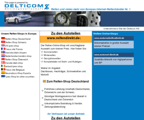 einsehen.de: Reifen, Autoteile und Kompletträder richtig preiswert in unserem online-Shop
Autoreifen für PKWs und Transporter extrem günstig. Wir bieten Ihnen Reifen unvergleichlich vorteilhaft!  Unschlagbare Preise, portofreie Lieferung innerhalb Deutschlands, günstiger Montageservice fast überall in Deutschland, unkomplizierte Bestellung, flexible Zahlungsabwicklung, sehr große Auswahl