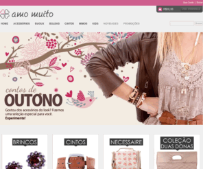 euamomuito.com: AmoMuito.com: Acessórios femininos, bolsas, bijoux, cintos e necessaire para todos os estilos - AmoMuito.com
A AmoMuito é uma loja online feita para mulheres que amam bolsas fofas, acessórios fofos, muitas estampas, laços, corações e outras coisinhas de mulher