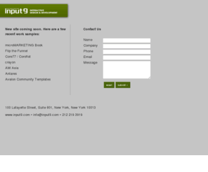 inputnine.com: Input 9 | Interactive Design & Development
