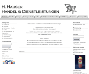 shb-group.net: H. Hauser Handel & Dienstleistungen - Qualität zu fairen Preisen!
Produkte zur Pflege und Entkalkung ihres Kaffeevollautomaten zu Tiefspreisen!