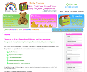 bbchildcareuk.com: Nanny Agency York, childcare York, Childcare agency York - Bright Beginnings Childcare
