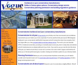 vogue-kitchens.co.uk: Conservatories hardwood and upvc conservatory manufactures
Conservatories built with hardwood timber or upvc.  Pilkington glass with reflex and Celsius high performance glazing