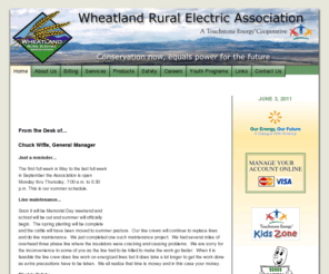 wheatlandrea.com: Wheatland Rural Electric Association
On December 29, 1936, a group of rural people met to organize Wheatland Rural Electric Association.  They were determined to obtain for themselves and their neighbors the same standard of living enjoyed by the folks in town.  On April 8, 1937 a contract for power was signed with the town of Wheatland, Wyoming.  They built the necessary lines and on Christmas Eve 1937, seventy-five families experienced the miracle of electricity.