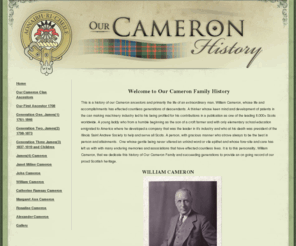 cameronhistory.info: Cameron History
Cameron Family History