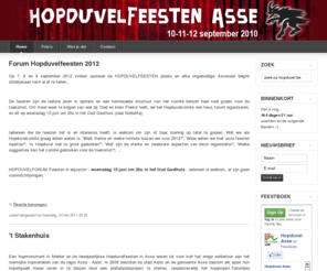 hopduvel.be: hopduvel
Hopduvelfeesten Asse - 10, 11 en 12 september