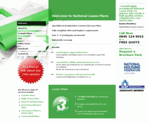 national-lease-plans.org: Specialists in Residential & Commercial Lease Plans | National Lease Plans - Professional Land Registration Act 2002 Compliant Measured Surveys & Premises Plans Nationwide
National Lease Plans are specialists in the production of Land Registration Act 2002 compliant residential, domestic and commercial lease plans, measured surveys, premises plans, licensing plans, surveyors plans and architects plans nationwide