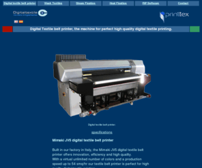 inkjetprinter.com: DBP Digital Ink-Jet Textile Printer Belt System Digital Fabric Printer ATex
The ATex digital fabric belt printing machine is now the newest digital textile printinting equipment in the World