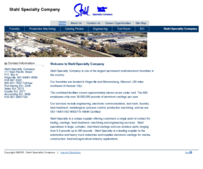 stahlspecialty.com: Stahl Specialty Company :: Aluminum Foundry
Stahl Specialty Company