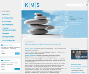 eistik.net: Krankenhaus | Klinik | Gesundheitswesen | Healthcare | Datawarehouse | Managementinformationssystem | Berichtswesen - KMS Vertrieb und Services AG
K|M|S - Anbieter für Wissensmanagement und Consulting in der Gesundheitswirtschaft.