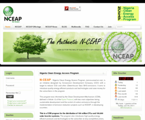 n-ceap.com: NCEAP - Nigeria Clean Energy Access Program
NCEAP - Nigeria Clean Energy Access Program