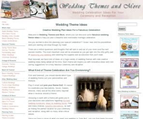 wedthemes.com: Wedding Theme Ideas: Creative Wedding Ideas For a Terrific Celebration
Discover some fabulous wedding theme ideas to help you plan a beautiful and memorable marriage celebration.