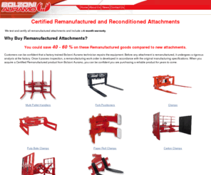 bolzoni-auramo-remanufactured.com: Bolzoni Auramo Remanufactured Attachments
The Leader in Fork Lift Attachments.